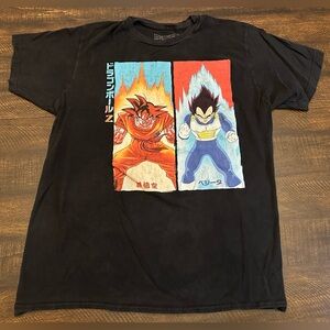 Dragonball Z Black T Shirt Men's Ripple Junction-Size Large